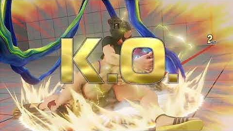 STREET FIGHTER V:  Laura v-trigger 2 against shoto have a good risk and reward potentiel.