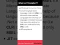Net justintime compiler  jit compiler  c