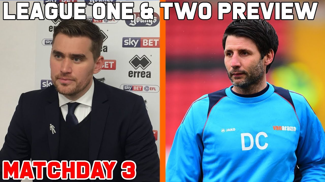 League One and Two Preview & Predictions | Saturday 18th August | Matchday 3 | Football League