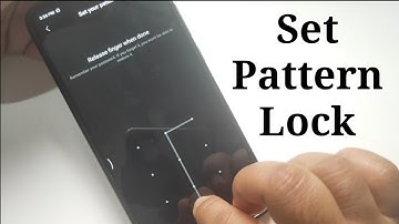 How to set pattern lock password in Redmi Note 8 Pro