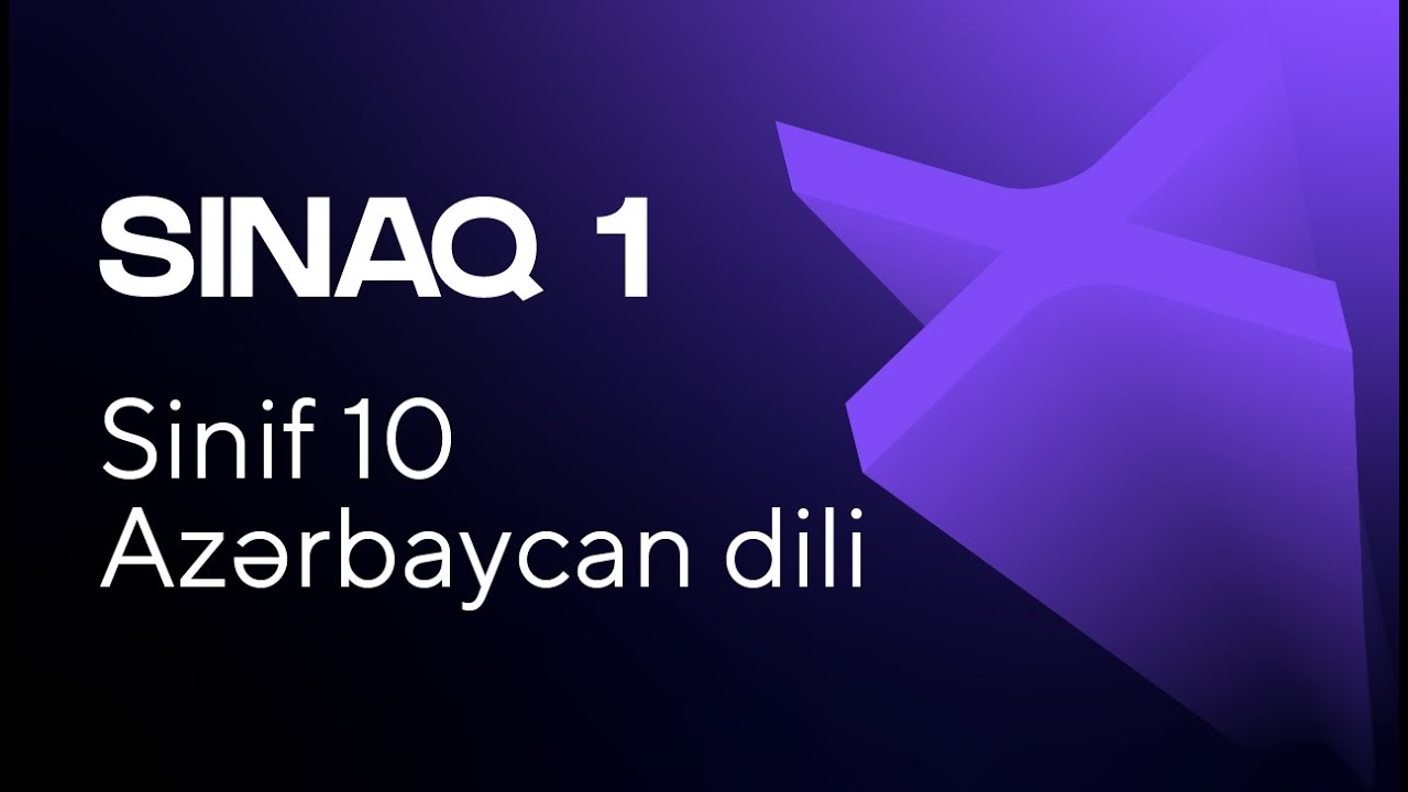 Azərbaycan dili 10-cu sinif   Güvən Sınaq 1 Buraxılış fənləri üzrə