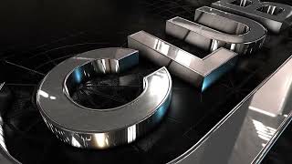 Full Metallic Shiny Silver/Chrome 3D Logo Intro.