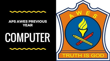 APS  army public school previous year paper free AWES PART-A Computer