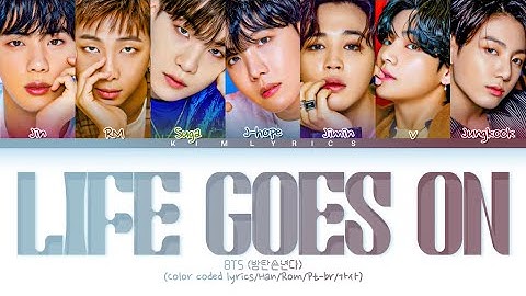 BTS (방탄소년단)-LIFE GOES ON(color coded lyrics)[Han/Rom/Ptbr]