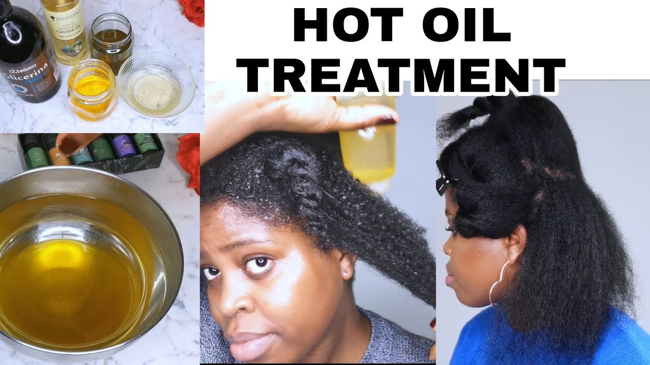 BEST DIY HOT OIL TREATMENT, STOP HAIR BREAKAGE, DANDRUFF & PROMOTE HAIR