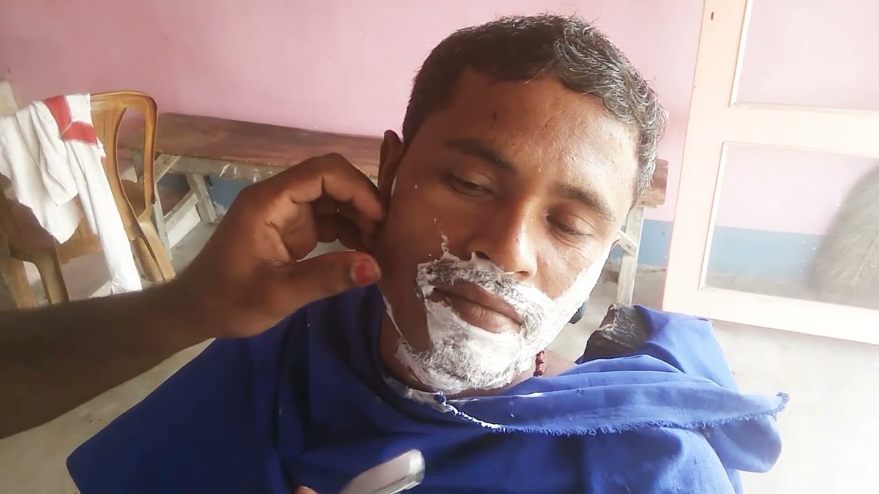 How to old man Beard clean shave video only ✂️✂️✂️✂️✂️
