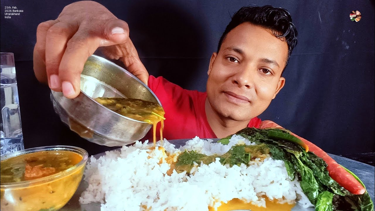 Eating show 🥗🫜 Rice with aloo ki chatpati sabji and Salad 🫜🥗 Asmr mukbang #vegfood 