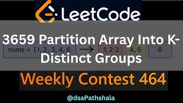 LeetCode 3659 | Partition Array Into K-Distinct Groups | Weekly Contest 464 solution | Java | hindi