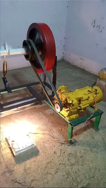 How To Make Flywheel Spring Machine Free Energy Generator with Spring ...