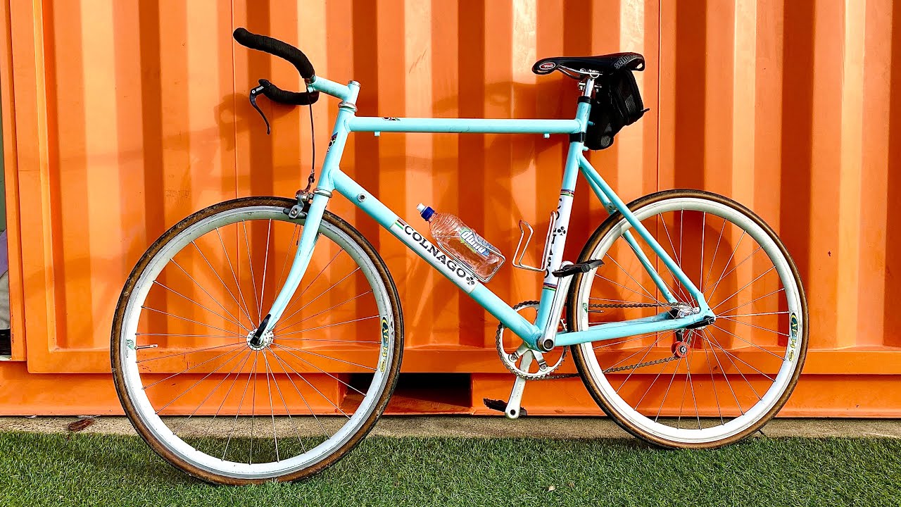 Single speed bike ride 1980's Scott triathlon YouTube