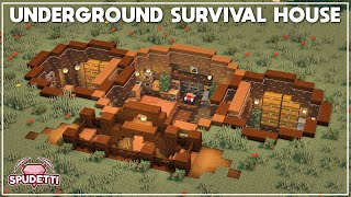 Minecraft: How to Build an Underground Survival House [1.17 Tutorial]