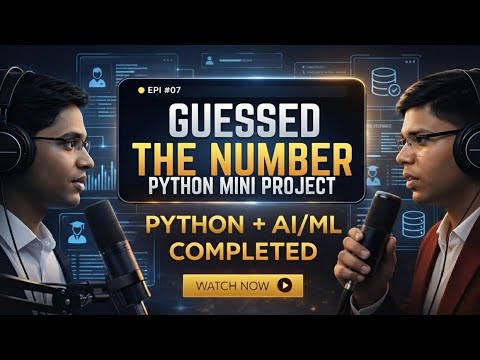 I Built a Number Guessing Game in python using jupyter notebook - YouTube