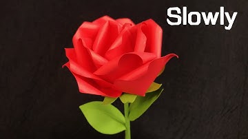 ABC TV | How To Make Easy Rose Paper Flower (Slowly) - Craft Tutorial