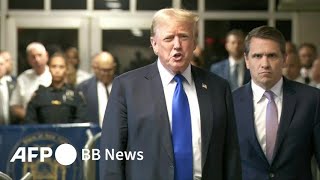 トランプ氏に有罪評決、米大統領経験者初 不倫口止め料裁判（2024年5月撮影）