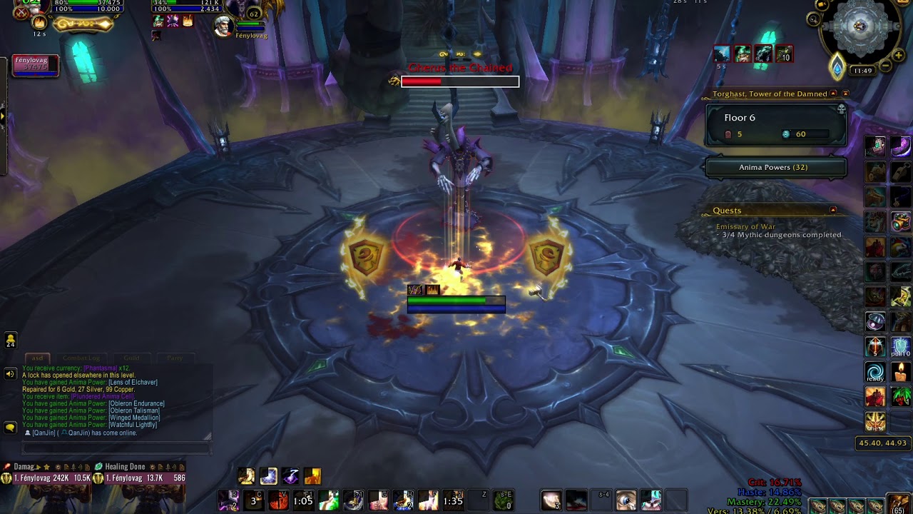 Fracture Chambers layter 8 last boss Prot pala pov solo