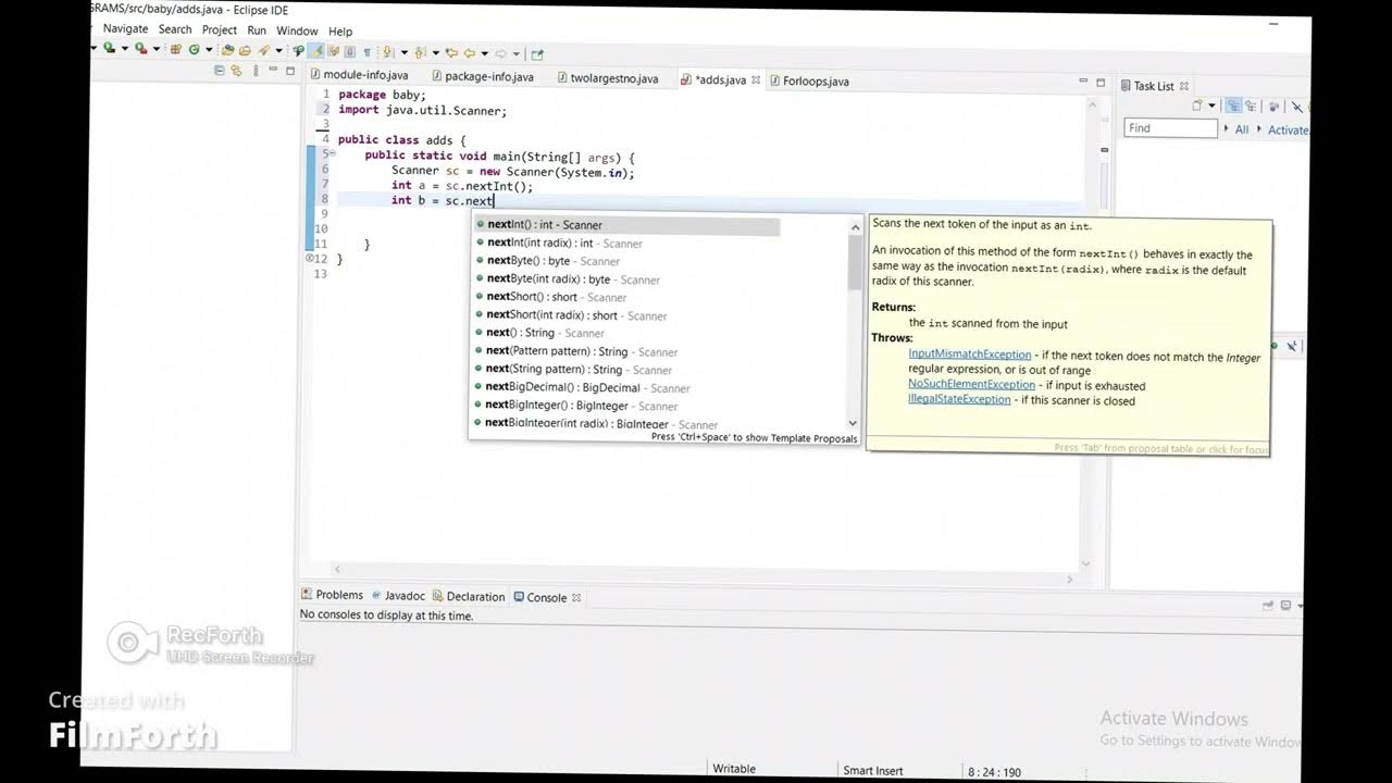 java program to add two numbers with user input - YouTube