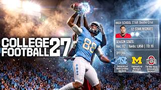 College Football 27 RTG #1 | 2-Star Tight End Creation | Unbelievable Freshman Year