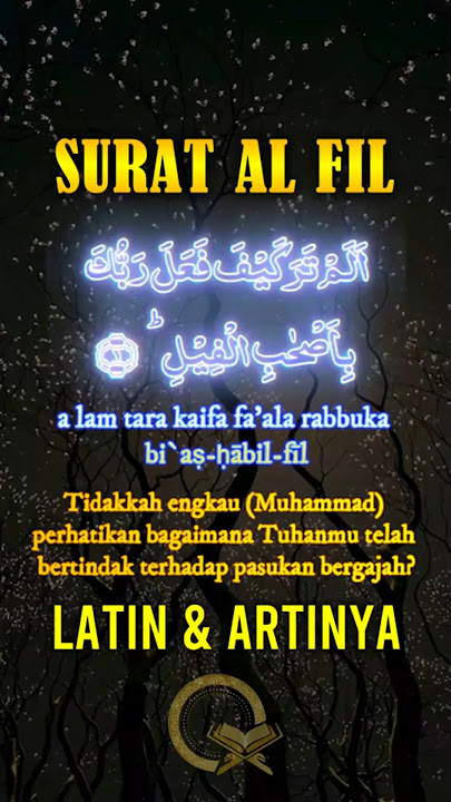 Surat AL FIL Alam Taro Merdu Latin dan Artinya - Murottal AlQuran Juz 30 #alquran #islam #surah