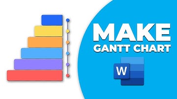 How to create a Gantt chart in MS word