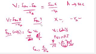 Reactor Design 2:  Conversion Method