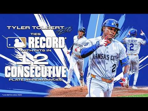 Tyler Tolbert Ties MLB Record with 12 Consecutive Hits