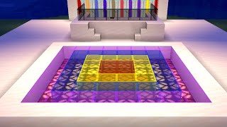 Build a disco dance floor in Minecraft.