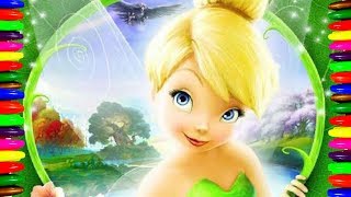 Little Fairy TINKERBELL Coloring Pages| Kids Learning Colors| How to Draw and Color
