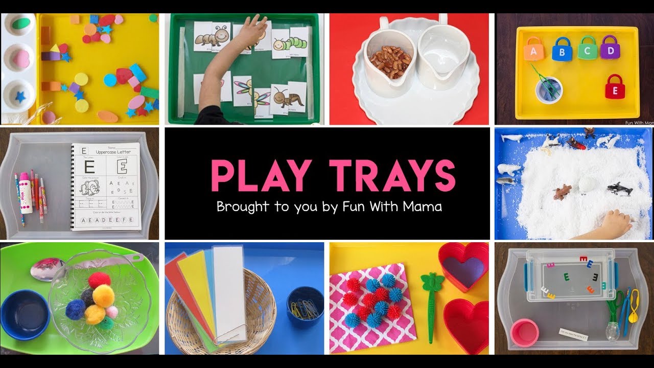 Play Trays - Preschool Activity Trays - Fun with Mama