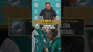 "I'm not in the mindset of reviewing eras" - Mike McDaniel 🗣️🏈 #NFL