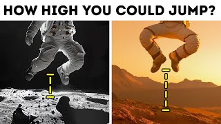 How High You Could Jump on Different Planets in 3D