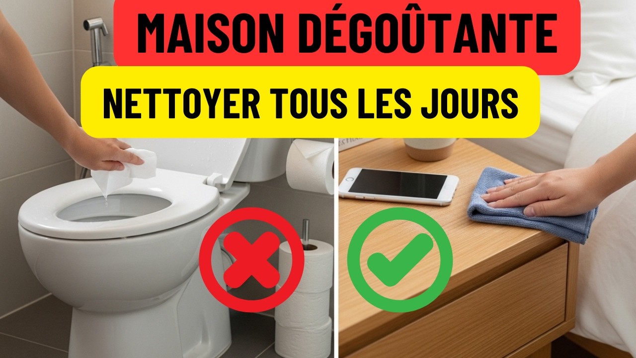 🚨 16 Choses que vous devez nettoyer tous les jours, sinon votre maison deviendra sale !
