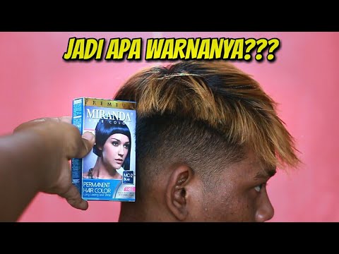 EXPERIMENT CAT  RAMBUT  BIRU DI  RAMBUT  WARNA COKLAT YouTube