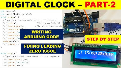 {708} Simple Digital Clock Using Arduino Part 2, Fixing Leading Zeros