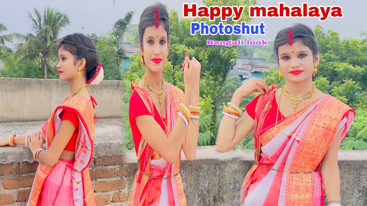 Agomony photoshut bangali look Mahalaya special Vlog 