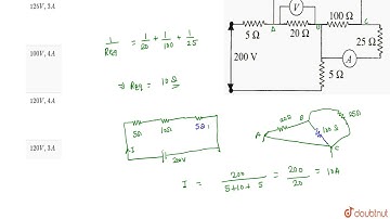 In Fig.`6.61` the voltmetre and ammeter shows are ideal. Then voltmeter and ammeter readings, re...