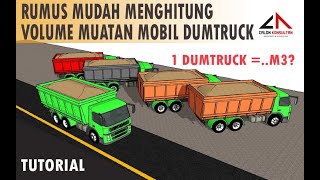 INI CARA MENGHITUNG VOLUME MUATAN MOBIL DUMPTRUCK