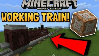 moving train using command blocks in Minecraft Pocket Edition