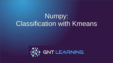 Numpy: Classification with Kmeans