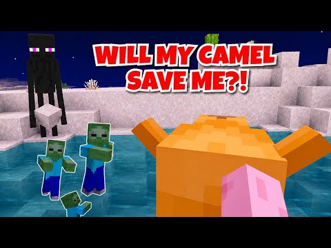 Minecraft ONE NIGHT SURVIVAL! Will My Camel Save Me From Zombie Attacks?!