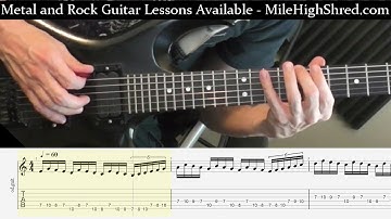 Guitar Scale Run - 16th Notes 3 Note Pattern for 3 Beats - 1 Beat of Ascending Sextuplets