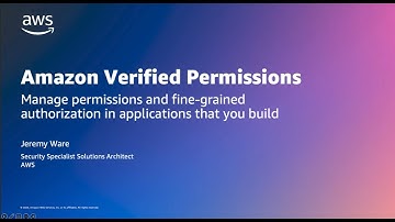 Amazon Verified Permissions for fine-grained authorization for applications | Amazon Web Services