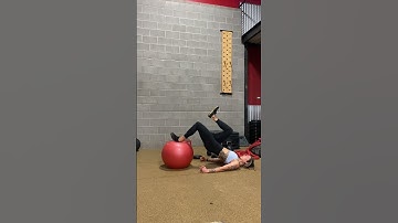 Single-leg Glute Bridge to Swiss Ball Hamstring Curl combo