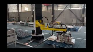Automatic Column Palletizer in Action | Complete Bag Palletizing Process