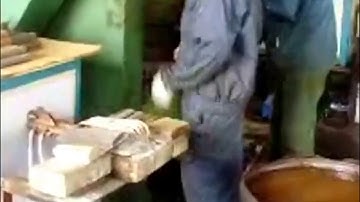 Bolt Head Heating Before Forging