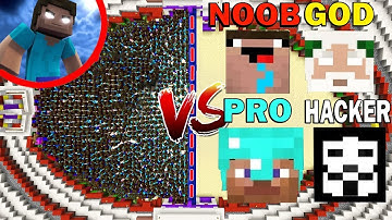 Minecraft Battle: Noob vs PRO vs HACKER vs GOD : HEROBRİNE APOCALYPSE Challenge - Animation