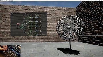 MIDI-controlled procedural audio fan in UE4