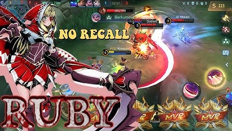 THE BEST RUBY OFFLANE | NO RECALL |   NO DEAD ❗️ #mobilelegends #gameplay #mlbb #ruby