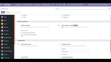 Set Company Dependent Products and Contacts in Odoo