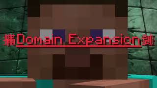 Minecraft Steve uses Domain Expansion