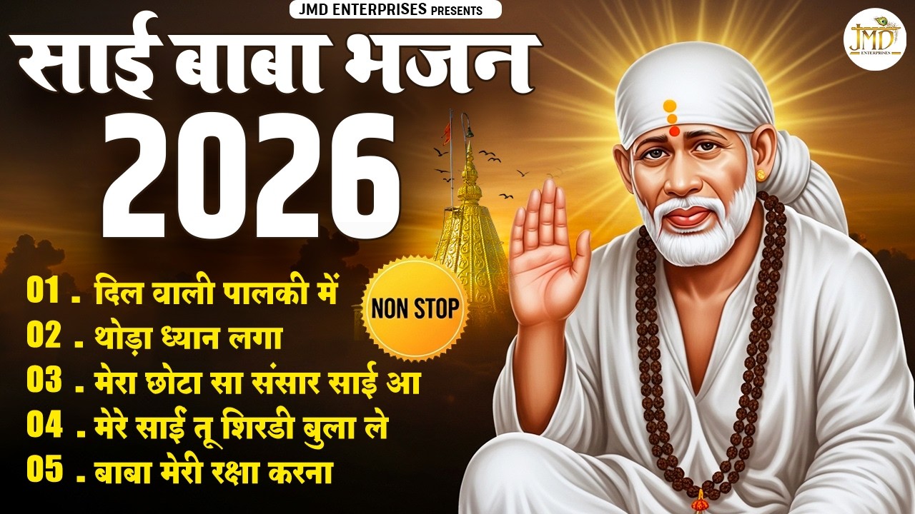 साईं बाबा का भावपूर्ण भजन 🙏 | Baba Meri Raksha Karna | Sai Bhajan 2026 | Nonstop Sai Bhajan | JMD